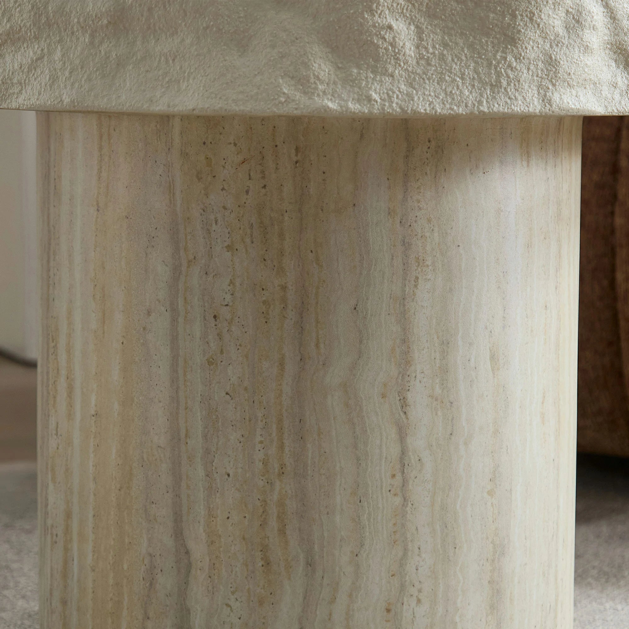 Faux Marble Textured Coffee Table – No Assembly, Modern Living Room - Image 11